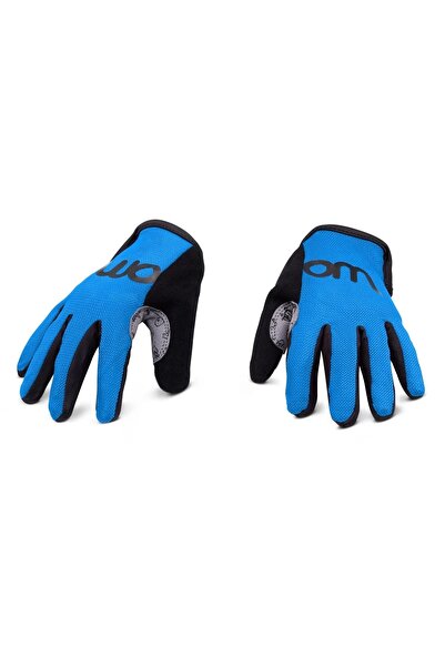 Woom manusi ciclism copii tens bike gloves - albastru negru gri