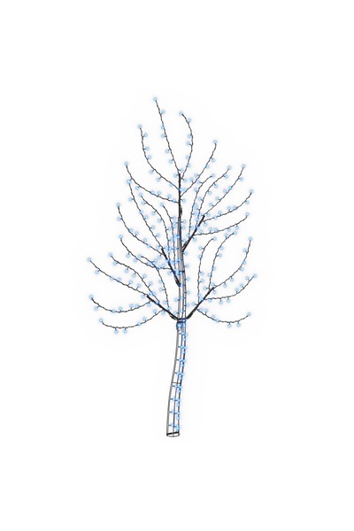vidaxl Brad de Crăciun de perete cu LED 150 cm 140 LED-uri Albastru