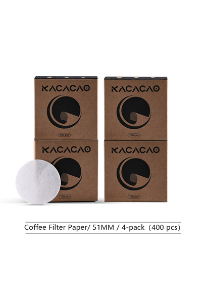 Choice ورق فلتر قهوة LZ01-51MM-400PCS KACACAO مقاس 51/53/58 مم، أوراق فلتر مي...