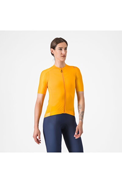 Castelli short sleeve tailored fit cycling t-shirt - Espresso W Jersey - orange