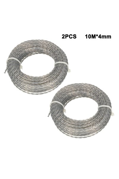 Choice 10mx4mm 2pcs 2 Sets Core-Reinforced Grass Trimmer Line 2.0- 4.0mm X10m...