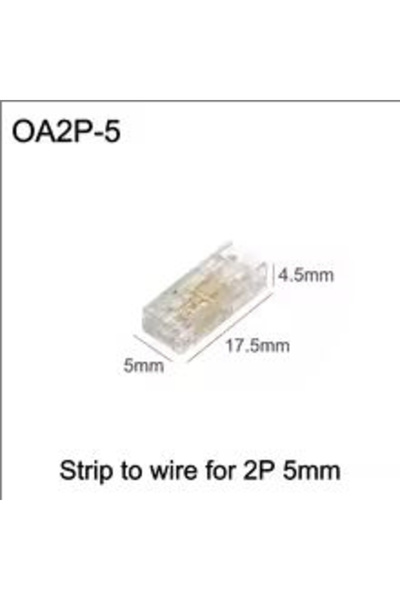 Choice 10PCS OA2P-5 Hand Pressed Solder Free Easy to Install 2/3/4 Pin LED Li...