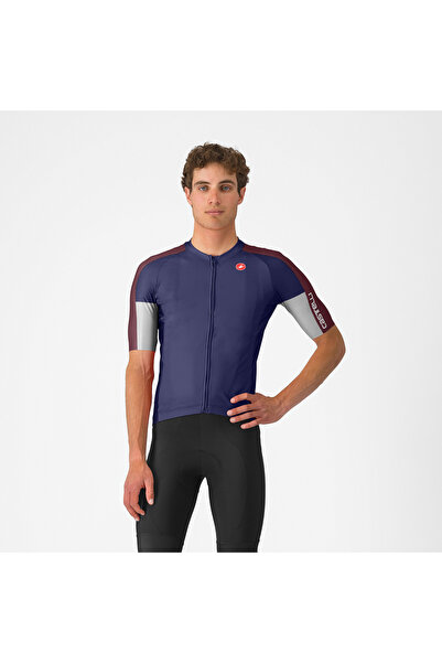 Castelli regular fit short sleeve cycling t-shirt - Entrata 6 Jersey - blue |...