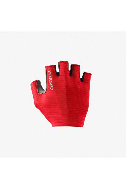 Castelli short finger cycling gloves - Espresso Glove - bright red