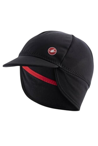 Castelli sapca ciclism iarna sau vreme rece Estremo WS - negru rosu