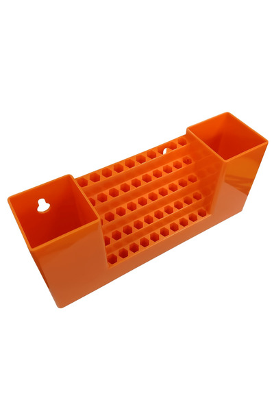 Choice Orange 50Hole Drill Bit Organizers Screwdriver Bits Holder Storage Too...
