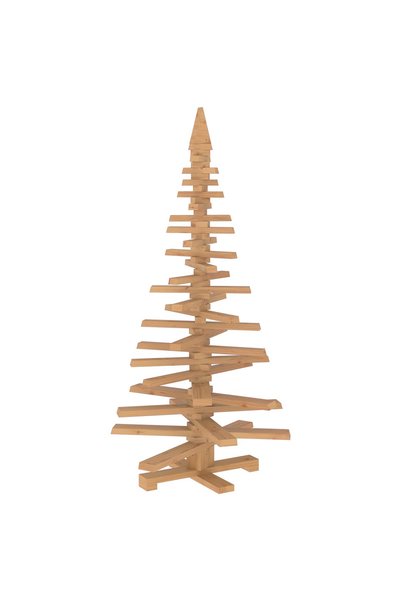 vidaxl Brad de Crăciun din lemn KOTKA 150 cm Lemn masiv de pin