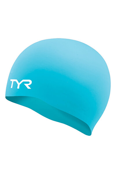TYR Wrinkle-Free Silicone Swimming Cap - Turquoise | Wrinkle-free
