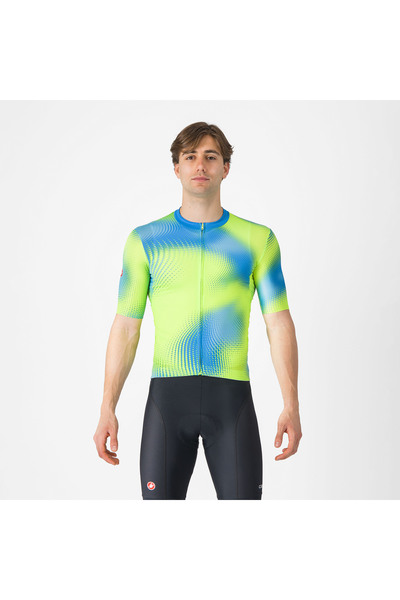 Castelli regular fit short sleeve cycling t-shirt - Vortice Jersey - blue | l...