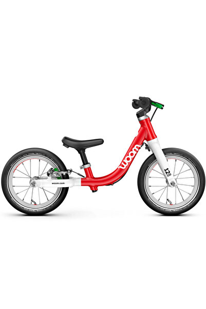 Woom Bicicleta copii 1 Go cu roti 12" rosie Red