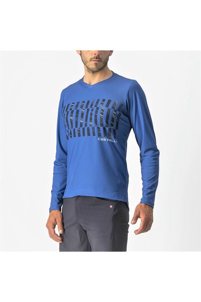 Castelli Мъжка колоездачна тениска, с дълъг ръкав, Trail Tech LS Tee фланелка...