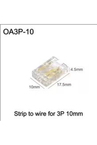 Choice 10PCS OA3P-10 Hand Pressed Solder Free Easy to Install 2/3/4 Pin LED L...