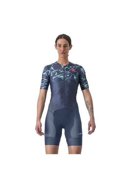 Castelli costum trisuit triatlon pentru femei, maneca scurta Free Sanremo SS ...