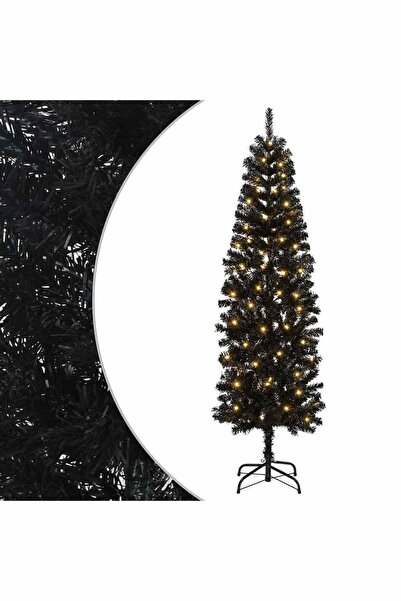 vidaxl Copac Artificial Slăb de Crăciun 180 cm 300 LED-uri Alb cald