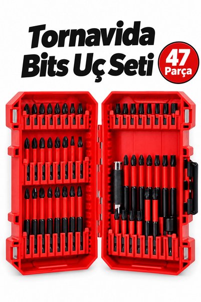 Badem10 Tornavida Bits Uç Seti 47PCS Çok Amaçlı Vidalama Uçları Atölye Tamir ...