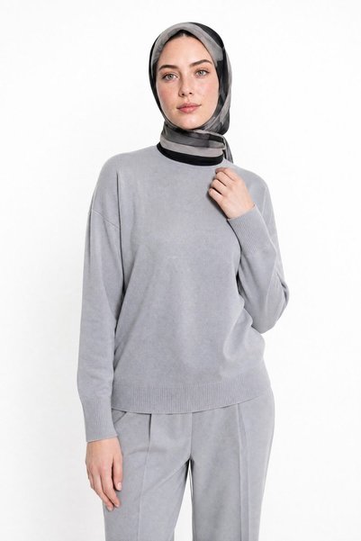 Mooncorn وشاح حرير خبيه بنقشة نقية