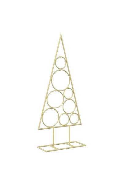 vidaxl Pom de Crăciun din metal KUOPIO 60 cm Oțel Auriu