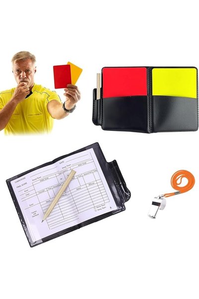 ALMEKAQUZ Referee Set, Red Card, Yellow Card, Sports Card Set, Red Yellow Ref...
