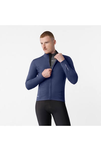 Castelli Jachetă ciclism iarnă Salto 2 - albastru belgian | windproof