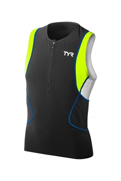 TYR Men Competitor Singlet black-lime-blue