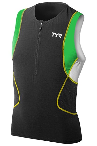 TYR Men Competitor Singlet black-green-yellow
