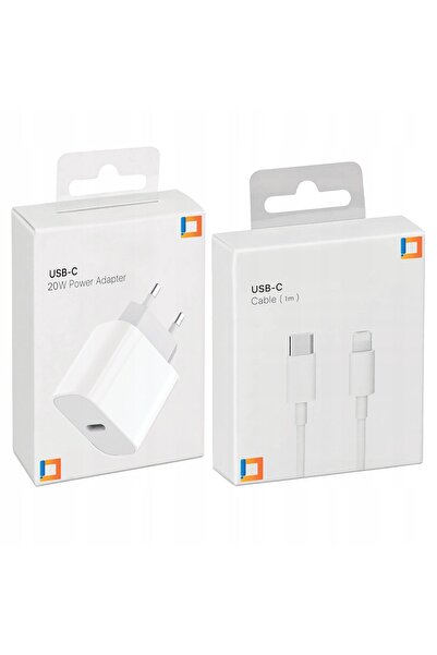 Co2 Încărcător rapid tip cub USB-C 20W USB Type C + Cablu Lightning pentru iP...