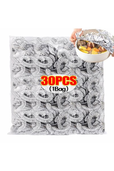 Choice 30PCS Aluminum Foil Film Food Cover Food Grade Disposable Food Covers ...