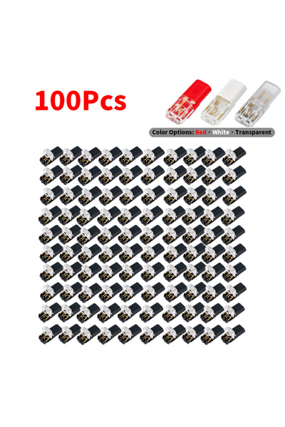 Choice Black 100Pcs Wire Connector 2 Pin Electrical Cable Connector D2 Cable ...