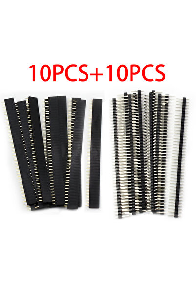Choice 20PCS 20PCS/40PCS Pin Header, 2.54mm 40Pin Male and Female Header Pins...
