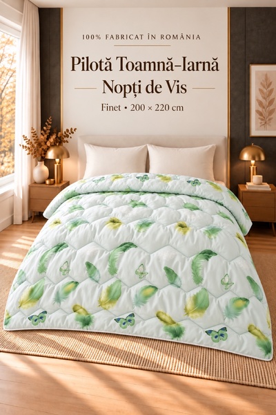 Generic Autumn-Winter Duvet Nights of Dreams, 200 x 220 cm, mint green
