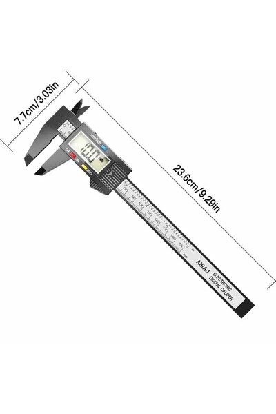 Choice 088 AIRAJ 150MM Vernier Caliper Plastic Digital Caliper, Inch Metric F...
