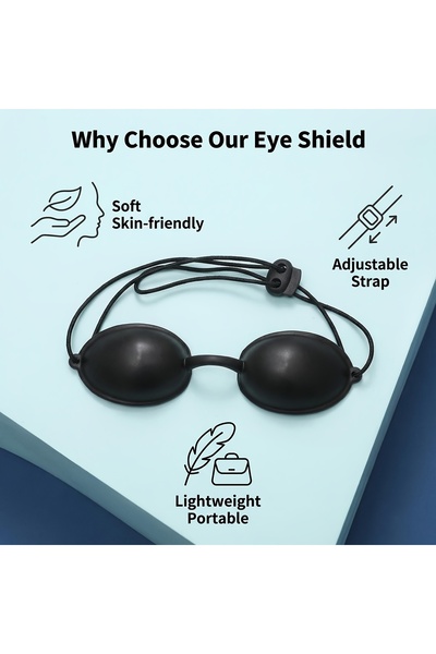 Choice 1 قطعة نظارات واقية من السيليكون للعين لعلاج مصباح الليزر LED بالأشعة ...