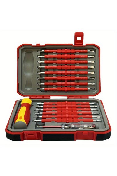 Choice AVS-29IN1-Red 29IN1 Multifunctional Precision Screwdriver Kit Cross Sq...