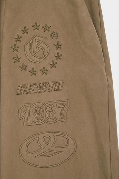 GIESTO Süet Bej Track Pantolon