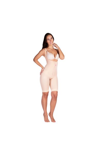 Lipoelastic بنطلون ضاغط للجسم من VF بطول نصف الفخذ + تحكم طبيعي بالبطن مقاس L