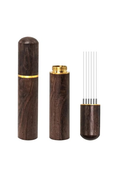 Choice 1pc-dark coffee Needle Distributor Stainless Steel Coffee Tamper Espre...