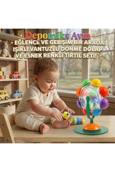 Depomiks Avm ✨ Eğlence ve Gelişim Bir Arada: Işıklı Vantuzlu Dönme Dolap ve E...