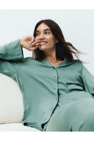 Marks & Spencer Pamuk Modal Karışımlı Pijama Takımı