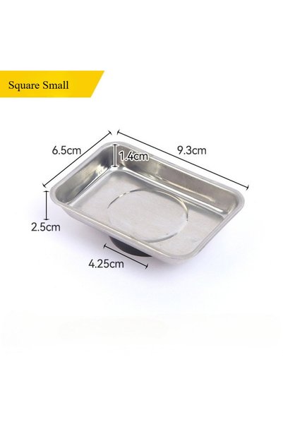 Choice Square Small Round /Square Magnetic Bowl, Durable with Magnetic Stainl...