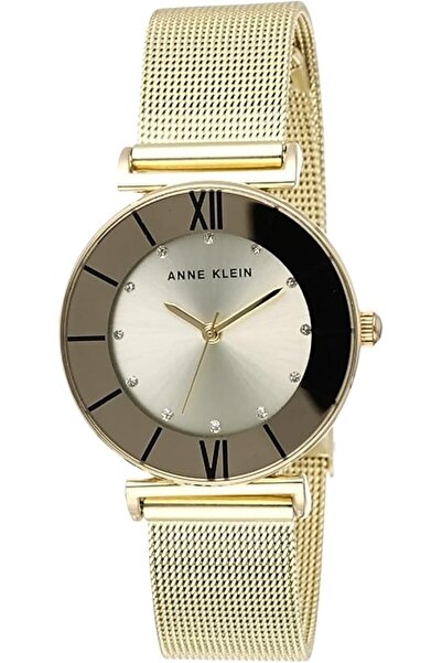 Anne Klein Women's Glitter Accented Mesh Bracelet Watch