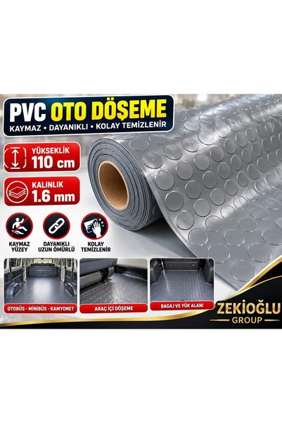 Muhtelif PVC Füme Paralı Oto Döşeme 110 cm x 3 metre 1.6 mm Kalınlık Araç Zem...