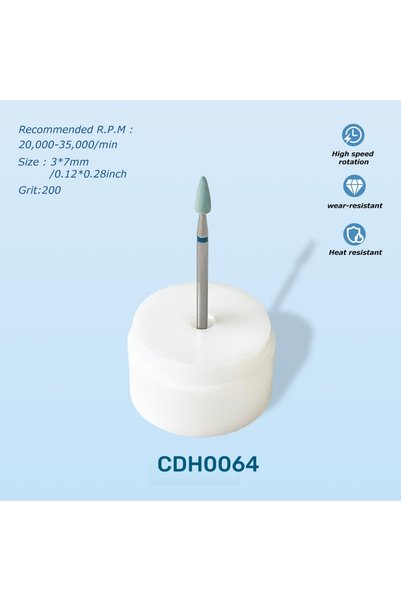Choice 1 قطعة/5 قطع رأس تلميع ماسي خشن بساق 2.35 مم طراز CDH0064 لآلة الطحن