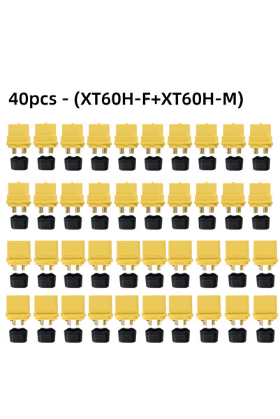 Choice 40PCS-MF XT60H Connector Plug with Sheath Housing Female Male XT60 Bul...