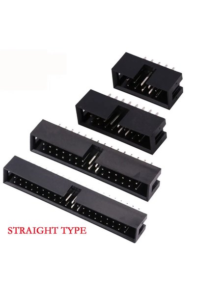 Choice 8P 10PCS STRAIGHT TYPE 2.54MM Pitch 6 Position 8 10 14 16 18 20 24 26 ...