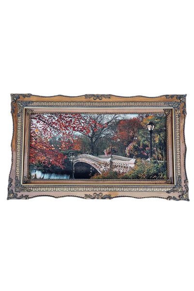 Hasyılmaz Sonbahar Valsi Adlı İran Tebriz Halı Tablo 120x70cm - Duvar Halı Ki...