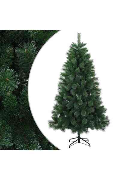 vidaxl Brad de Crăciun artificial 240 cm PVC și Metal Verde