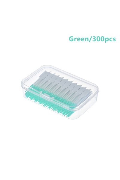 Choice 300 قطعة فرشاة أسنان خضراء جديدة من السيليكون، أعواد أسنان، خيط أسنان،...