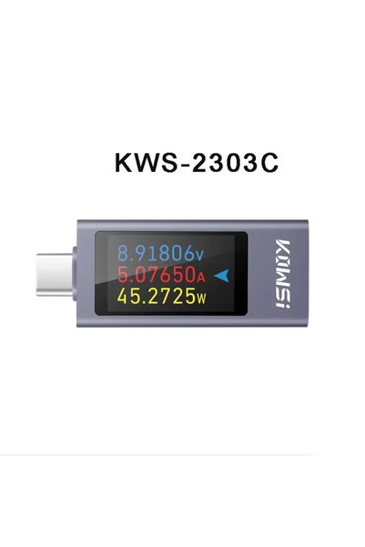 Choice جهاز اختبار KWS-2303C KWS-X1 4V-30V 12A من النوع C، مقياس فولت وأمبير،...
