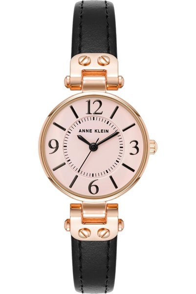 Anne Klein ساعة نسائية بحزام جلدي