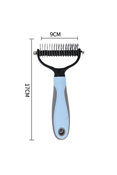 Choice A2 Professional 2 in 1 Pet Dematting Deshedding Brush Dog Cat Hair Rem...